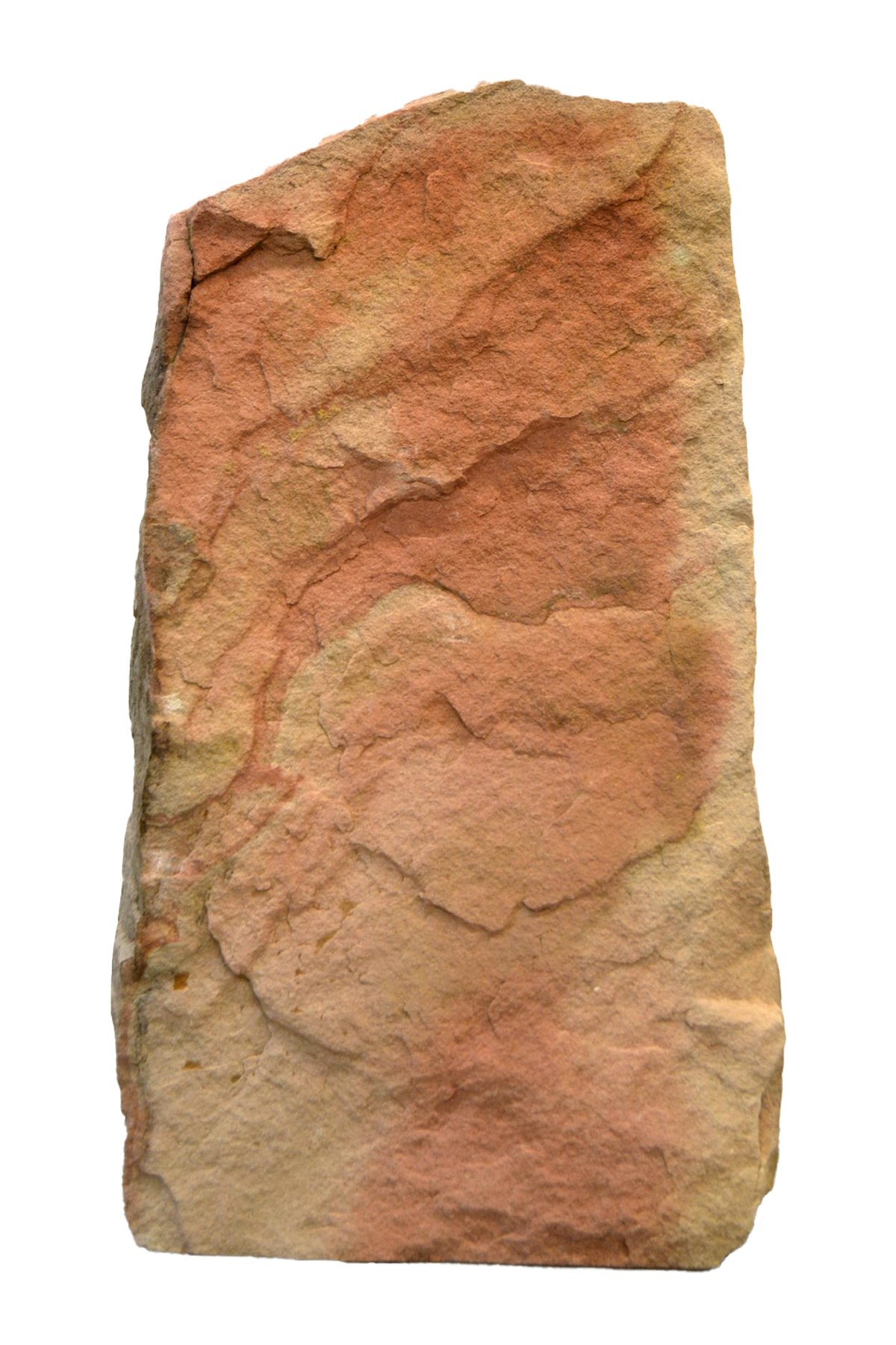 Sandstein rot gespalten